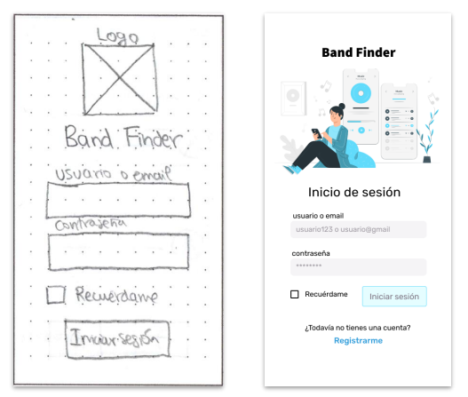 Project Image App Band Finder